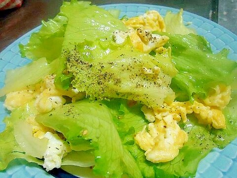 水っぽくならないシャキシャキ レタス炒め レシピ 作り方 By ちぇざ8003 楽天レシピ